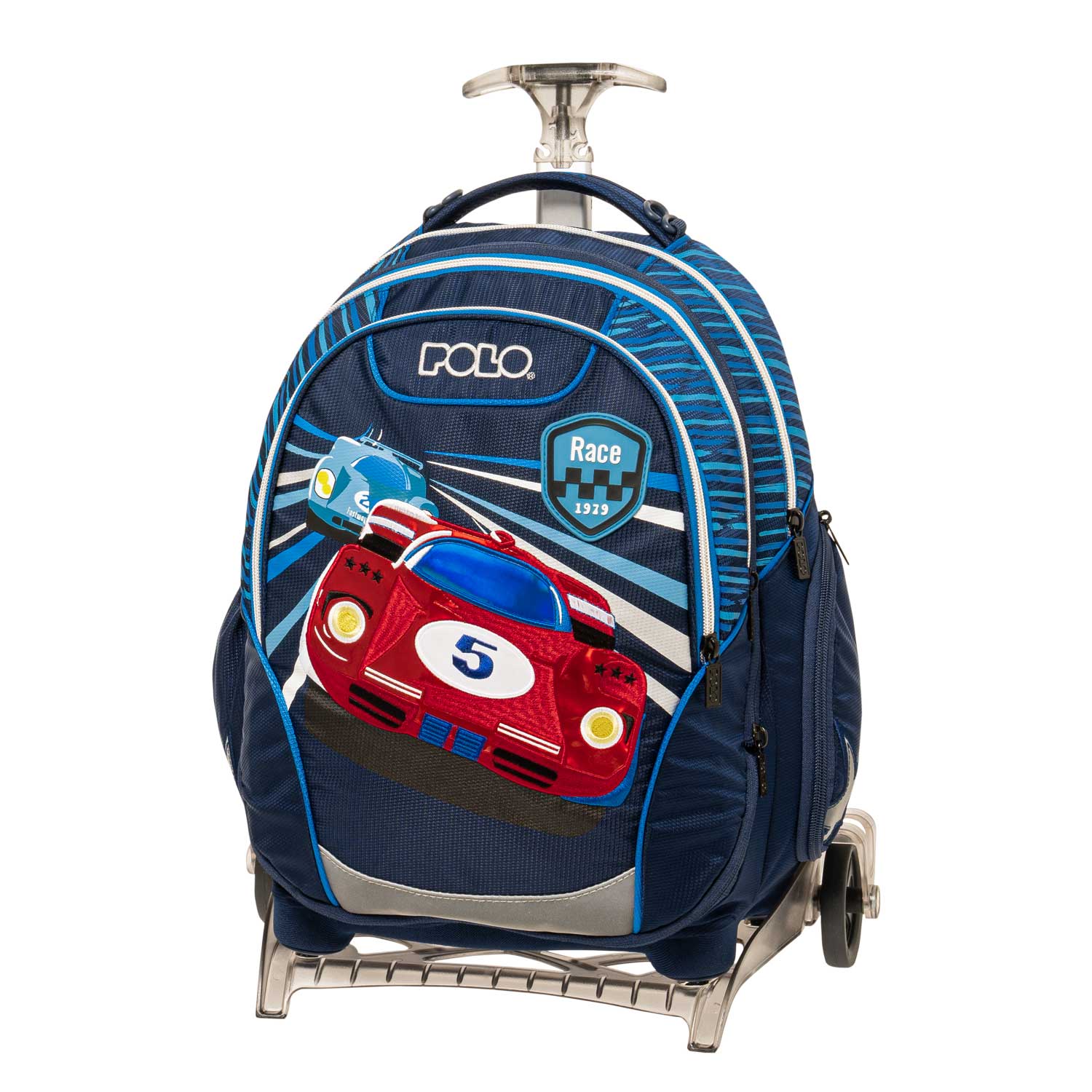 Σχολική τσάντα τρόλεϊ Polo Reel με σχέδιο αγωνιστικό αυτοκίνητο