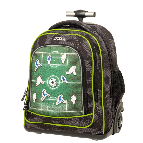 Παιδική σχολική τσάντα τρόλεϊ Polo με ποδοσφαιρικό σχέδιο,