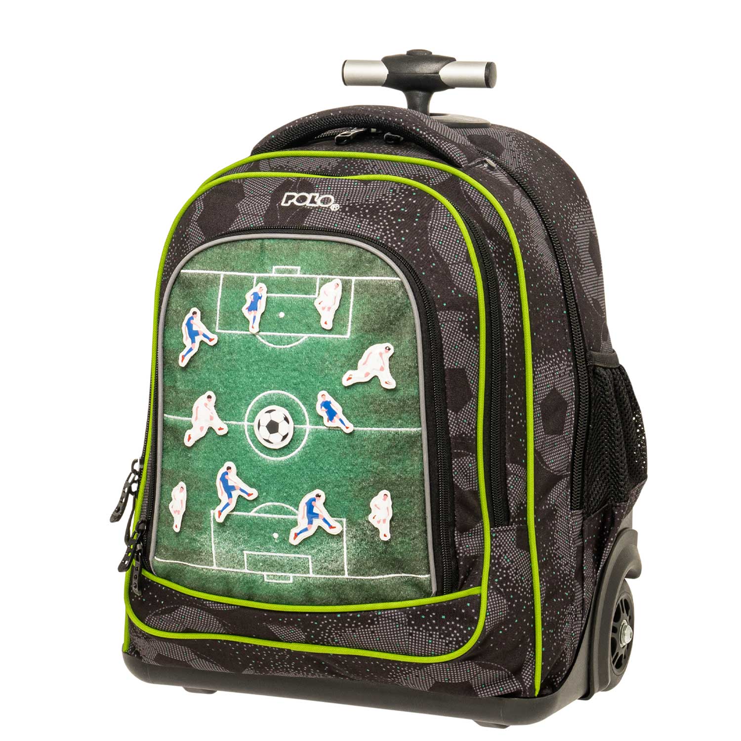 Παιδική σχολική τσάντα τρόλεϊ Polo με ποδοσφαιρικό σχέδιο,