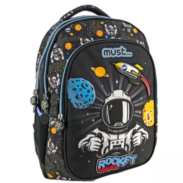χολική τσάντα πλάτης Must Rocket Travel με αστροναύτη και σχέδιο διαστήματος