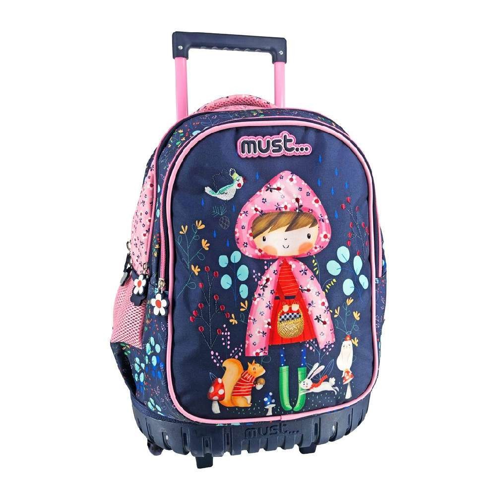 Σχολική τσάντα τρόλεϊ Must Hello Rain με παιδικό σχέδιο